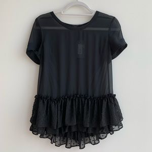 ALL SAINTS sheer top